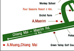 Sukantara  Cascade Resort Chiangmai : Map