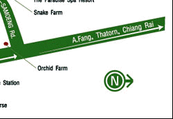 Sukantara  Cascade Resort Chiangmai : Map