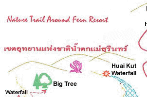 Fern Resort : Map Nature Trail Around Fern Resort