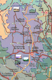 Map of Sukhothai: able to click Zoom!