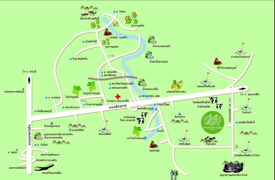 Map of The Greenery Khao Yai