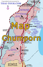 Map of Chumporn
