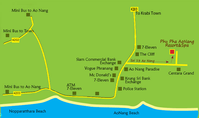 Phu Pha Ao Nang Map