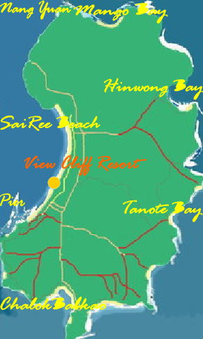 View Cliff Resort Koh Tao, Map