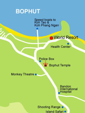 World Resort Koh Samui, Map
